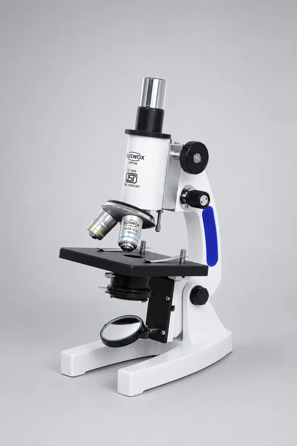 SK44 Student Microscope SUSWOX make Sudheer Scientific Works Isometric