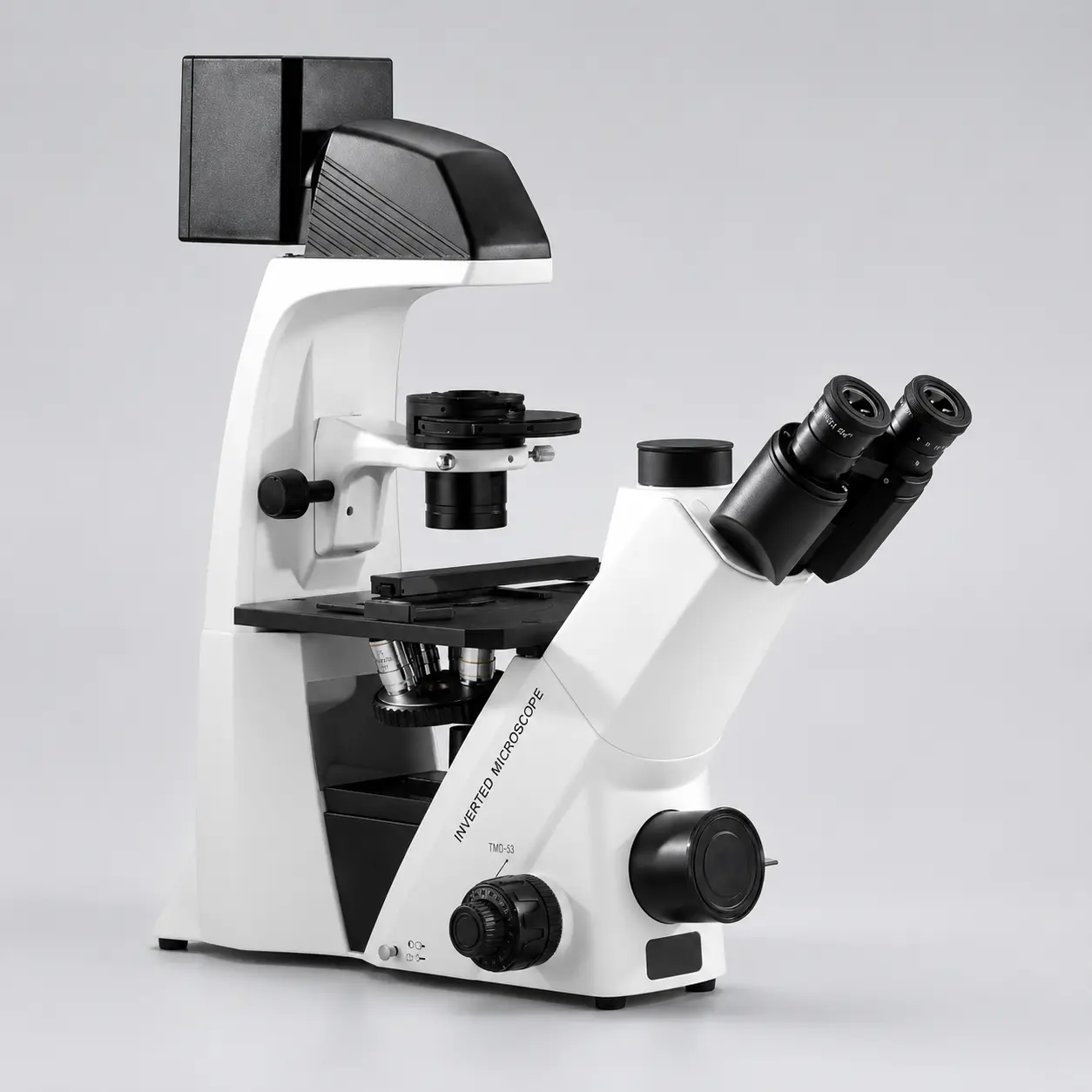 SUSWOX inverted microscope IMX 500 Ti ce certified sideview