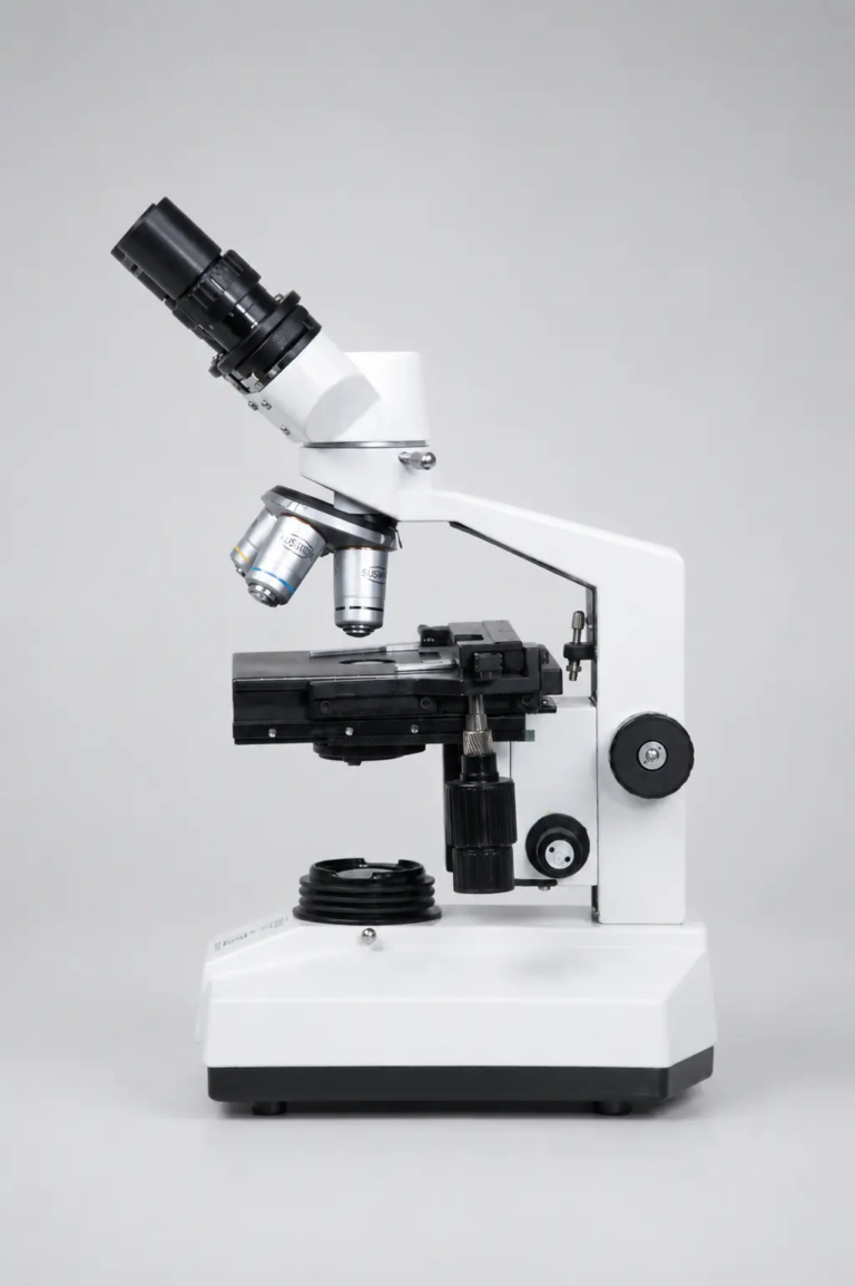 SK 77 Student binocular Microscope SUSWOX make Sudheer Scientific Works side