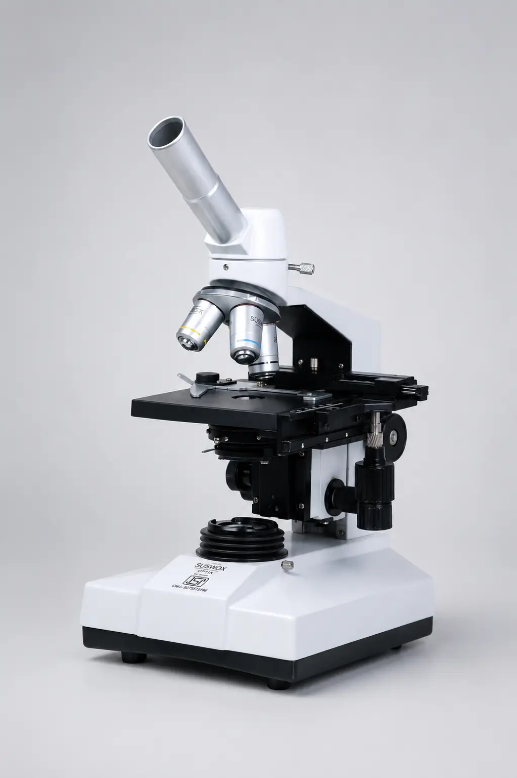 SK 77 Student monocular Microscope SUSWOX make Sudheer Scientific Works Front