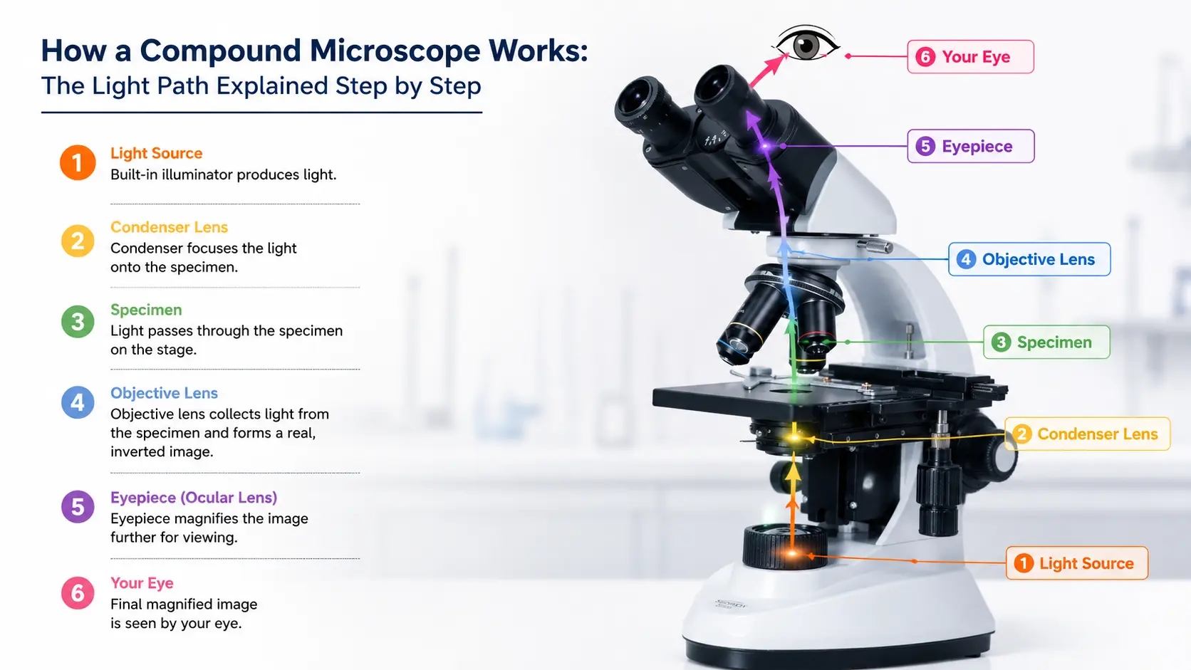 How a Compound Microscope Works