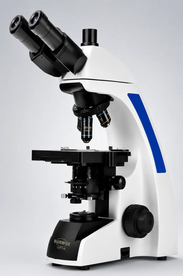 SKC Supreme Trinocular Microscope SUSWOX flipped