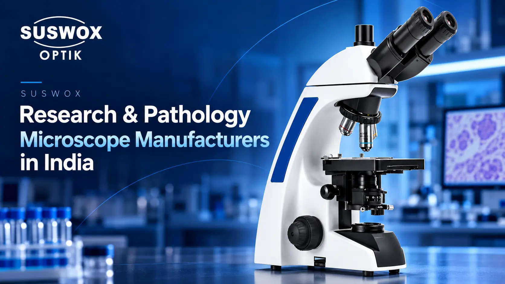 SUSWOX SKC Supreme-T research microscope for the research and pathology microscope manufacturers in India guide